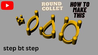 How to make round collet in rhino 5 || Round shape collet || rhino 5 screenshot 4