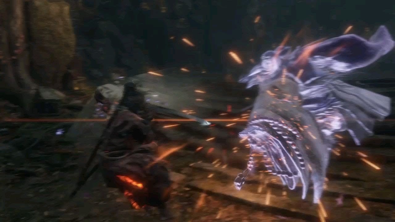 sekiro - The croupted monk kills himself (No damage/base vitality/Just by deflect)