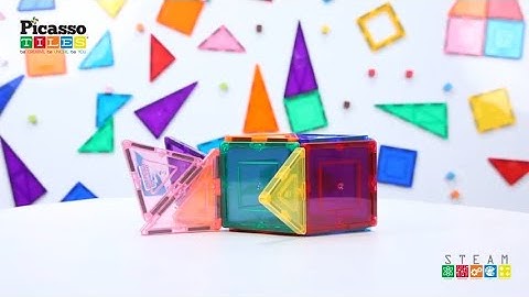 How to Build A Fish! PicassoTiles PicassoToys IDEA BOOK Magnetic Building Tiles STEM Magnet Toy Kit