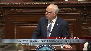 Gov. Walz delivers 2025 'State of the State', republicans respond