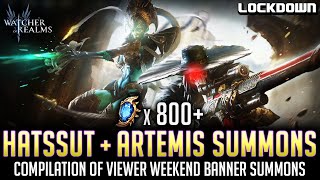 WOR: 800+ Hatssut and Artemis Summons! Watcher of Realms Pulls