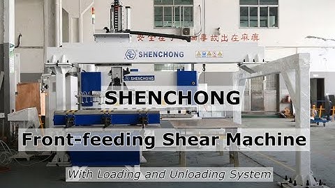 CNC front feeding shear with loading and unloading system
