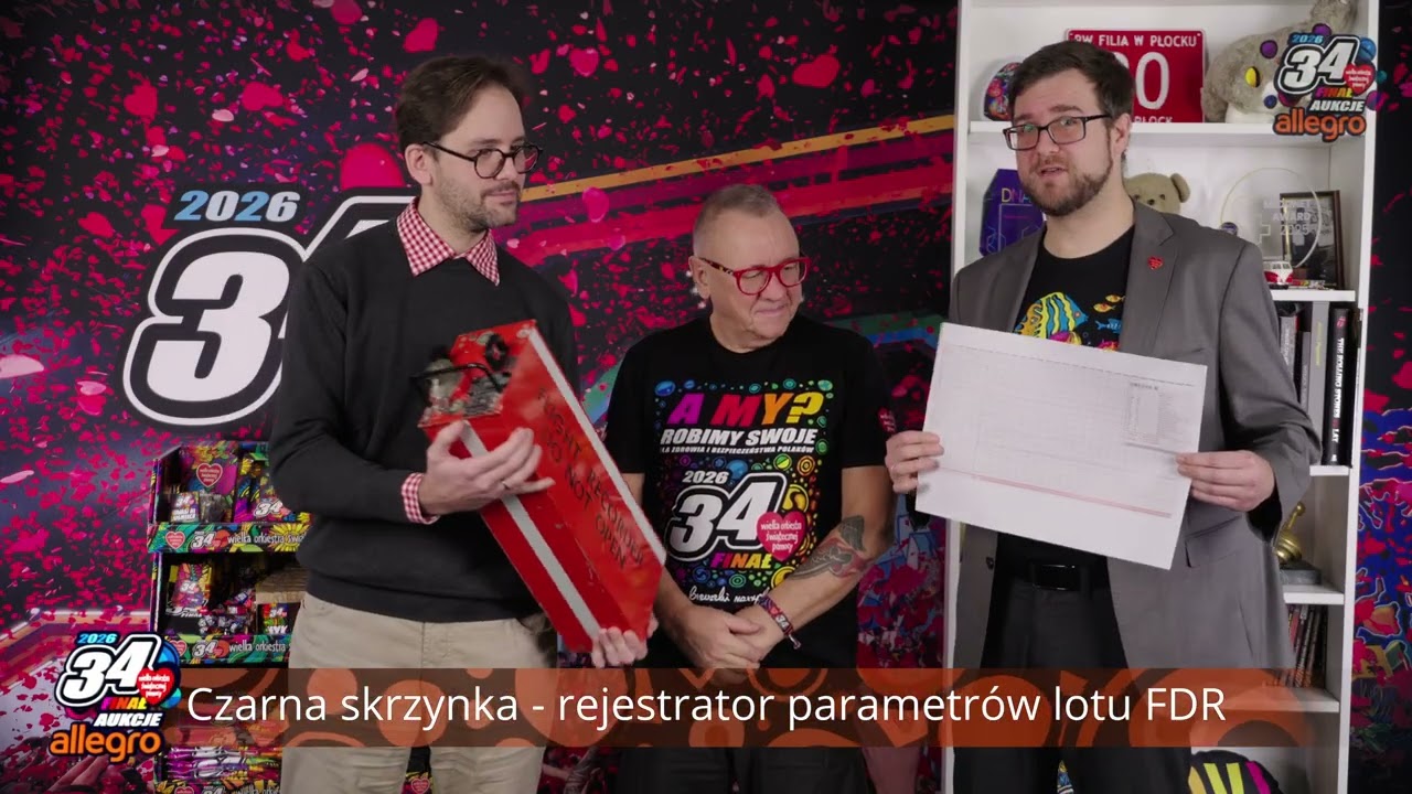 Aukcje 34. Finał - Unikatowa „Czarna Skrzynka” z samolotu SAAB 340 – Poczuj magię lotnictwa!