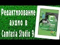 Редактирование аудио-записи в программе Camtasia Studio 9