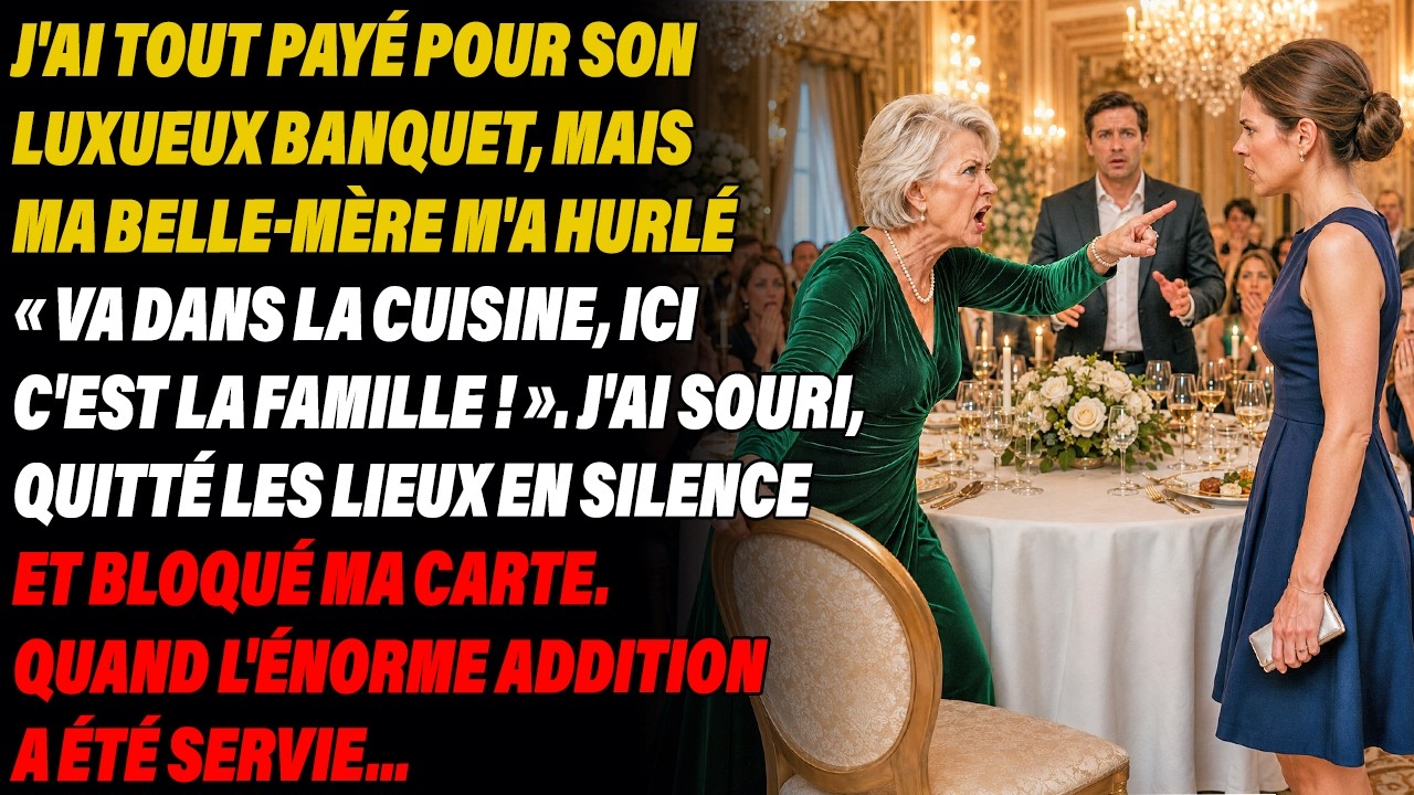 J’avais passé plus d’un mois à organiser la fête d’anniversaire de ma belle-mère : vingt-deux tables, gâteau, fleurs, cadeaux, transport. J’ai tout payé. Mais quand je me suis approchée de la...