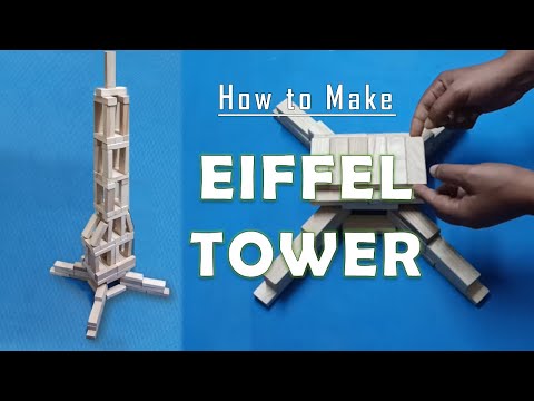 Jenga Tutorial #22: Eiffel Tower - How to Make Eiffel Tower with Jenga Blocks? #eiffeltower #jenga 