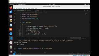 String Streams in C++