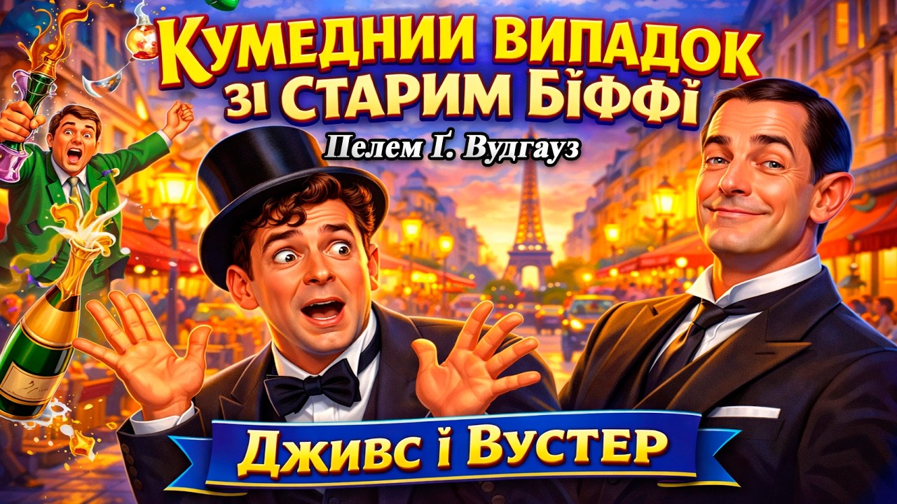 ПЕЛЕМ Ґ. ВУДГАУЗ - КУМЕДНИЙ ВИПАДОК ЗІ СТАРИМ БІФФІ | Читає Ярослав Макєєв #аудіокнигиукраїнською