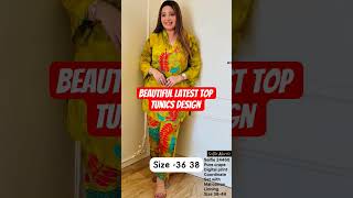 Beautiful latest top tunics #trending #fashion #top #tunicstyle #tunics #designerdresses