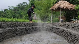 Complete the fish pond, make a water bridge and weed the vegetable garden natural life