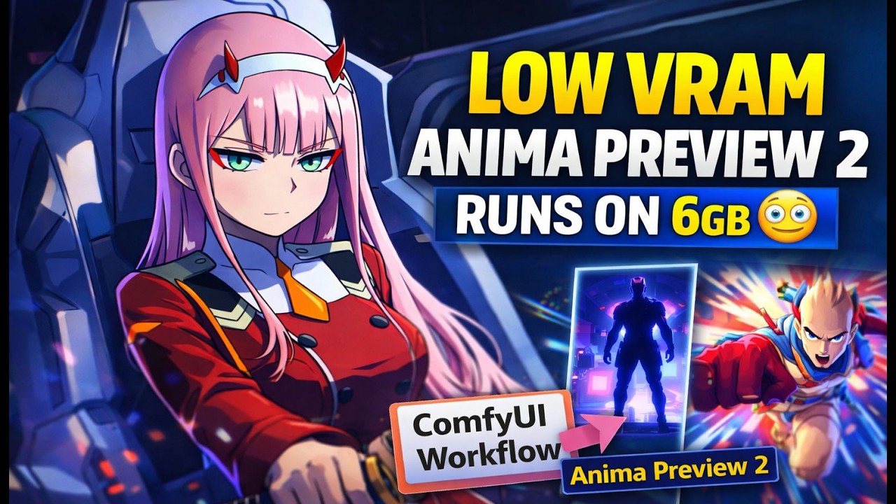 Anima Preview 2 + ComfyUI Workflow (Low VRAM Anime AI Model) | Full ...
