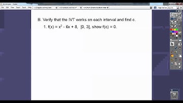 Intermediate Value Theorem - Section 1.4 (Part 2)