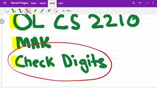 OL Check Digit