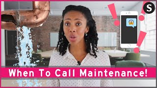 When To Call Apartment Maintenance