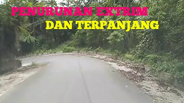 JALAN TRANS YG PALING EXTRIM TANJAKAN MAUPUN PENURUNANNYA DI SULTENG