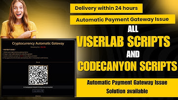 ViserLab & Codcanyon Scripts (Cryptocurrency Automatic Gateway Issue) HYIPLAB & MLMlab and all other