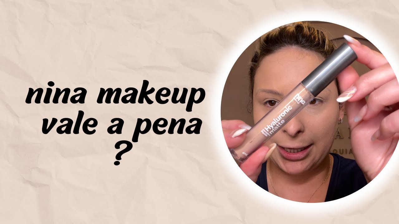 Pele somente usando produtos Nina makeup 