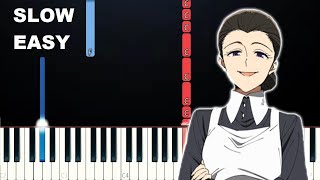 Isabella's Lullaby - The Promised Neverland (SLOW EASY PIANO TUTORIAL)