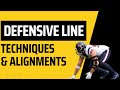 Understanding defensive lineman techniques  alignments in football