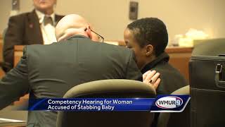 Woman accused of stabbing baby faces competency hearing