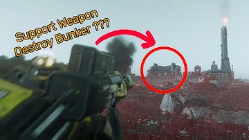 Helldiver 2 - Destroy Automation Command Bunker With Support Weapons