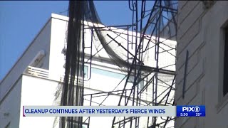 Unstable scaffolding closes Fifth Ave. section for second day