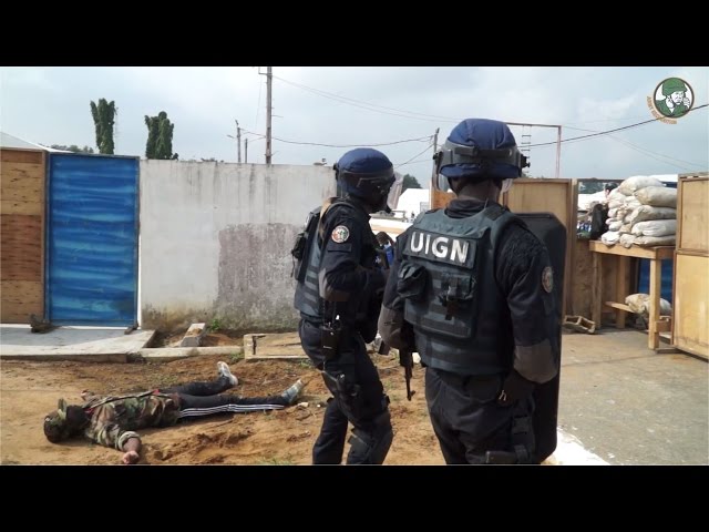 UIGN FRAP SWAT Team Côte d'Ivoire live demo ShieldAfrica 2017 Show Daily News Video TV Day 3