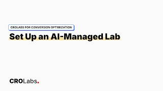 CROLabs | Set Up an AI-Managed Lab