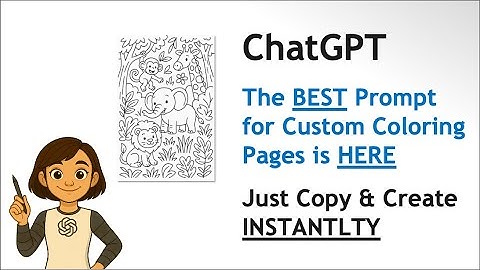 ChatGPT - Create Own Coloring Pages! Use This World Class Prompt! ChatGPT for Beginners
