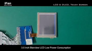 3.5 inch Blanview LCD Low Power Consumption Transflective Display Colorful Screen 240x320