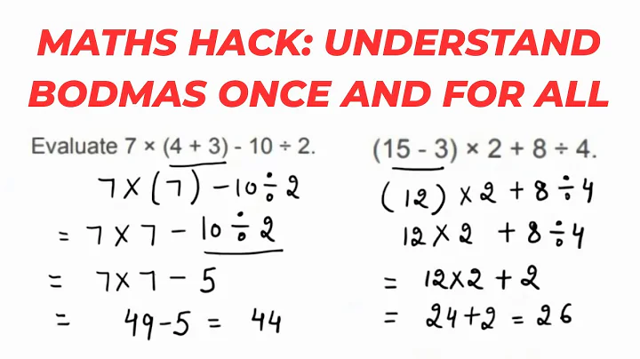 How to use BODMAS (Order of Operations)
