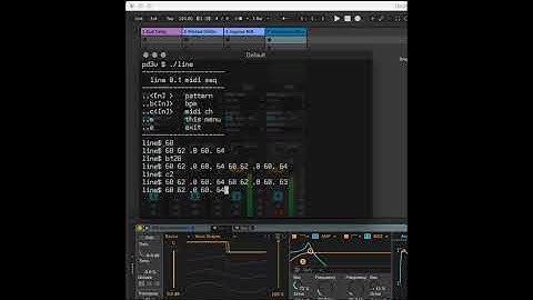 Live coding music in the command-line with "line" #1