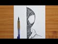 How To Draw Spider Man Miles Morales Miles Morales Half Face Step By Step Easy Tutorial How To Draw Spider Man Miles Morales Miles Morales Half Face Step By Step Easy Tutorial