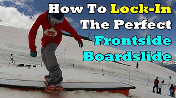 How To Do A Frontside Boardslide To Regular - Body Position - Snowboard Trick Tips