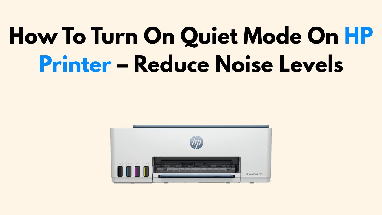 How To Turn On Quiet Mode On HP Printer – Reduce Noise Levels
