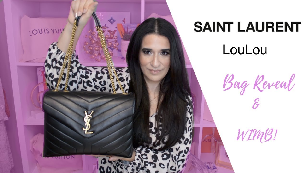 SAINT LAURENT LOULOU MEDIUM REVEAL & WIMB | TRANSFORMING MY BAG INTO A ...