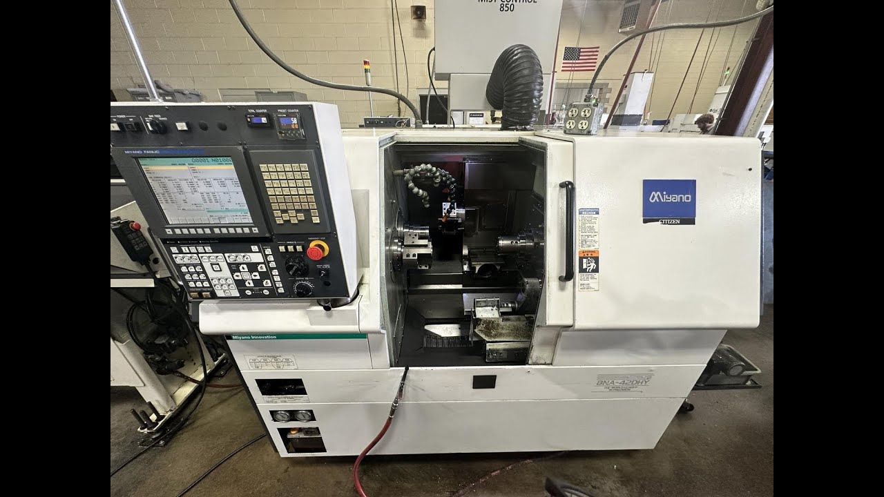 Citizen Miyano BNA-42DHY CNC Turning Center - MC# 605076 - YouTube
