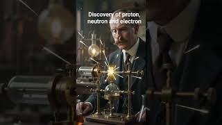 Discovery of parts of atom - proton, neutron and electron