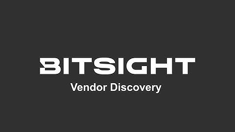 Introducing Vendor Discovery