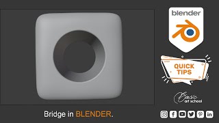 Bridge faces in Blender using Loop Tools #Shorts