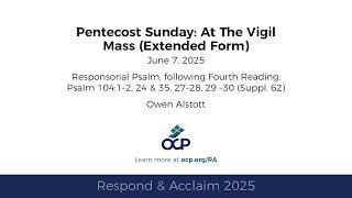 Respond Acclaim Pentecost Sunday Mass During The Day 2025 Year C Psalm ...