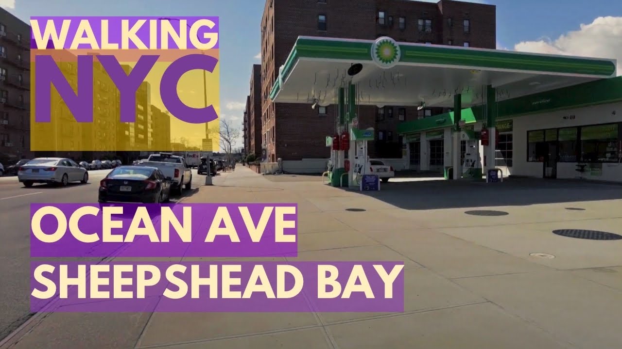 Walking Ocean Avenue Sheepshead Bay Brooklyn New York (April 2022) (Day)