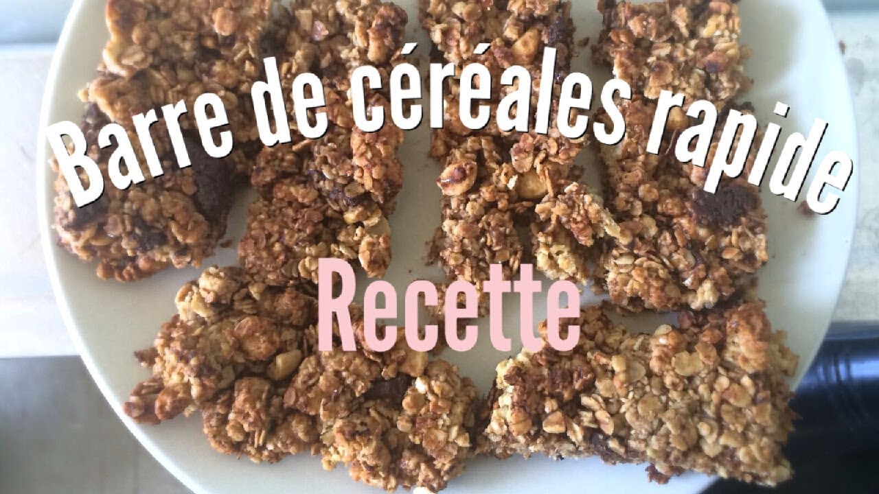 FAIRE DES BARRES DE CEREALES RAPIDEMENT - YouTube