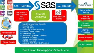 SAS - Statistical Analysis System - Instructor led FREE Training Session - 10th Nov 2021