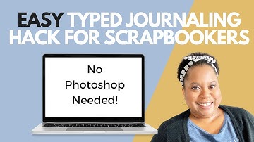 EASY Typed Journaling Hack for Scrapbookers Using MS Word + Vellum! NO Photoshop Needed!
