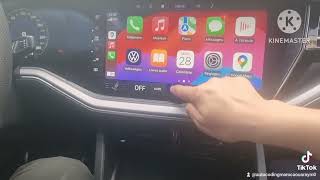 VW Touareg CR7 R-line 2023 Activation Full Screen Carplay Android Auto Lane assist Vidéo☎️0661482268