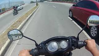 Testing Thieye i30 Wifi Action Camera w Suzuki Hayate 125 Carb Type