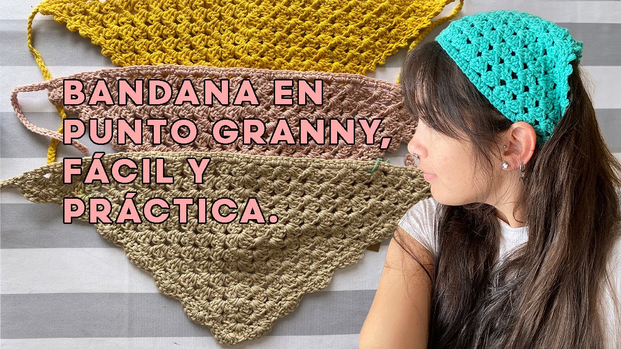 BANDANA TEJIDA A CROCHET