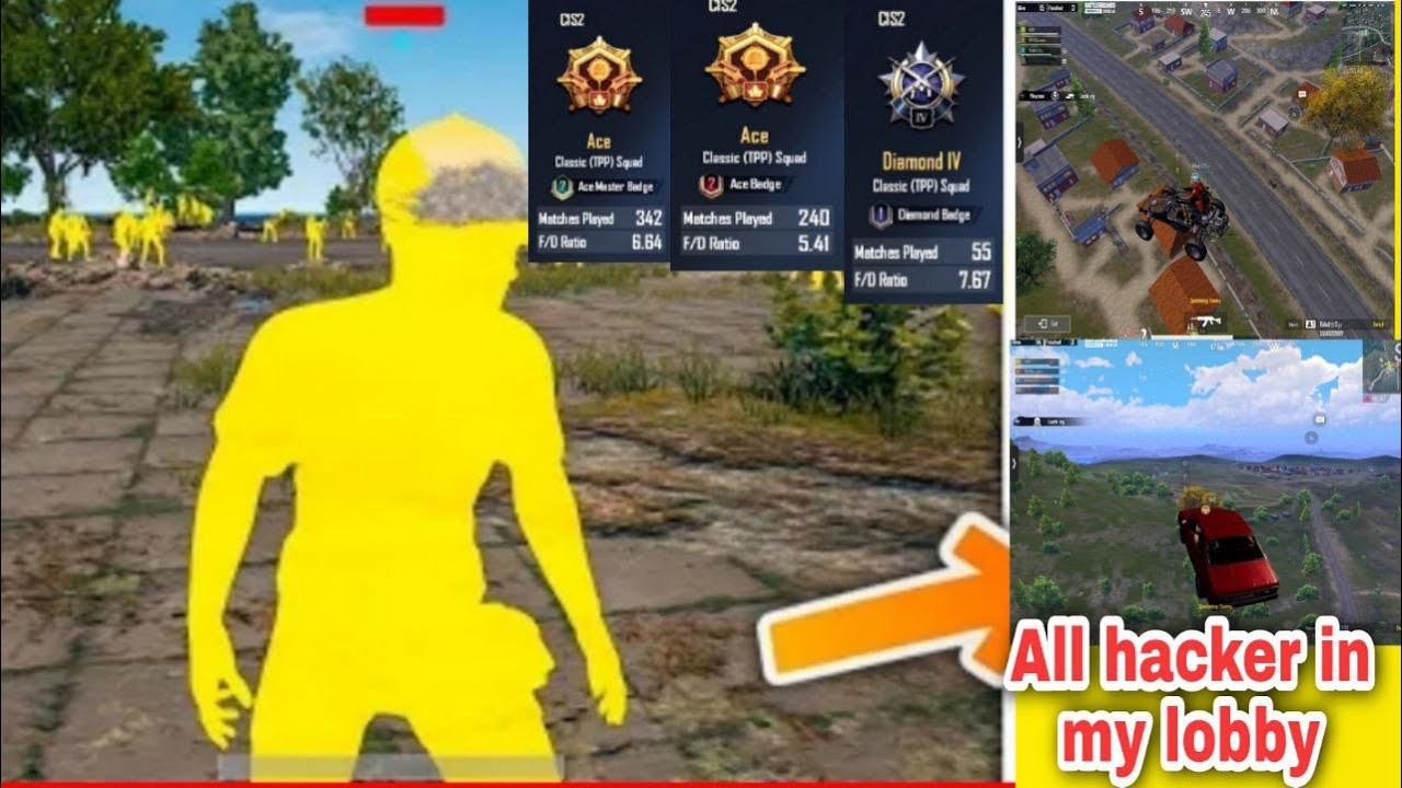 All hacker in one lobby 🤬🤬😤😡   Hacker kill me 🤬 use headphones 🎧
