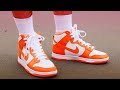 dunk high syracuse on feet